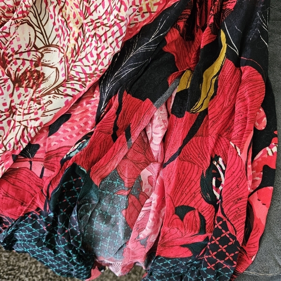 Bhanuni by Jyoti Anthropologie Women's 0P Obsidian Dress Maxi Long Sleeve Boho - Picture 12 of 13